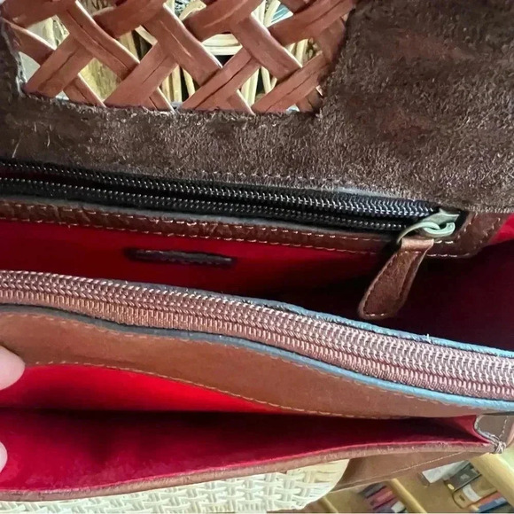 Scully West Tooled Leather Crossbody Bag - 11x8 Western Satchel - Picture 14 of 14